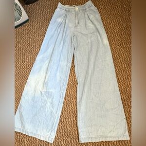 BCBGeneration Light Wash Wide Leg Trousers XS